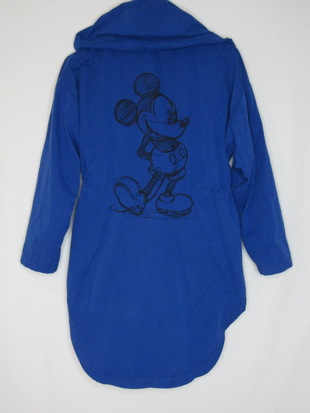 Disney Mickey Mouse Blue Anok Windbreaker Hooded Jacket Women's S Small